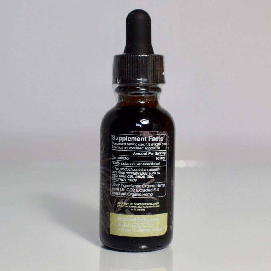 1500mg Natural Hemp Drops - FULL SPECTRUM